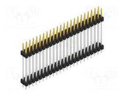 Connector: pin strips; pin header; male; PIN: 46; 2.54mm; THT; 2x23
