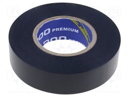 Tape: electrical insulating; W: 19mm; L: 18m; D: 0.18mm; black; 260%