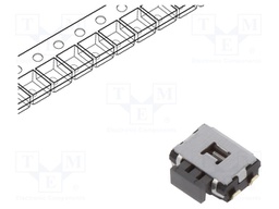 Microswitch TACT; SPST; Pos: 2; 0.05A/12VDC; SMT; none; 2.2N; 1.65mm
