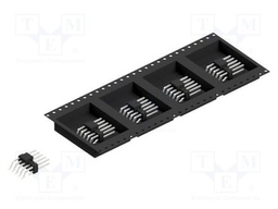 Connector: pin strips; pin header; male; PIN: 10; 2.54mm; SMT; 2x5