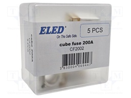 Fuse: fuse; 200A; 58VDC; ceramic,automotive; 20x23.5x11.8mm