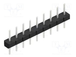 Connector: pin strips; pin header; male; PIN: 9; 2.54mm; THT; 1x9