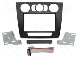 Radio frame; BMW; 2 DIN; black