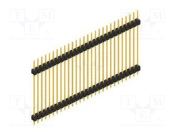 Connector: pin strips; pin header; male; PIN: 28; 2.54mm; THT; 1x28