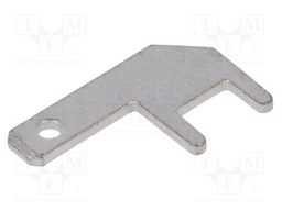 Terminal: flat; 2.8mm; 0.8mm; male; THT; tinned; Overall len: 13.5mm