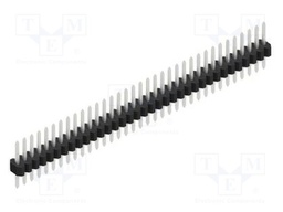 Connector: pin strips; pin header; male; PIN: 35; 1.27mm; THT; 1x35