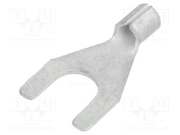 Fork terminal; M8; 4÷6mm2; crimped; for cable; non-insulated