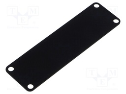 Front panel; aluminium; Series: 1455; HM-1455L; black; 10pcs.