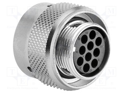 Connector: circular; Series: RT360; plug; female; for cable; PIN: 10