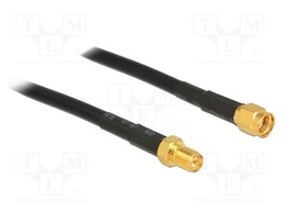 Cable; 1m; RP-SMA male,RP-SMA female; black; Øcable: 4.8mm; 50Ω