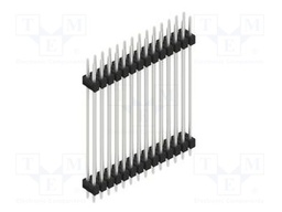 Connector: pin strips; pin header; male; PIN: 28; 2.54mm; THT; 2x14