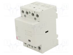 Contactor: 4-pole installation; NC + NO x3; 230VAC; 40A; DIN; R
