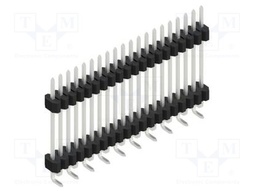 Connector: pin strips; pin header; male; PIN: 20; 1.27mm; SMT; 1x20
