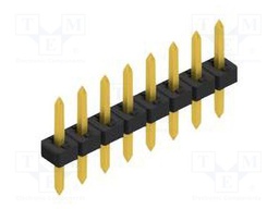 Connector: pin strips; pin header; male; PIN: 8; 2mm; THT; 1x8; 100V