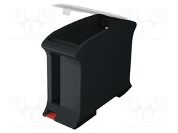 Enclosure: for DIN rail mounting; ABS
