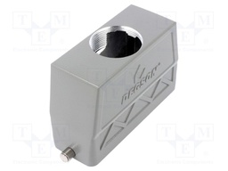 Enclosure: for HDC connectors; size D24B; for cable; for latch