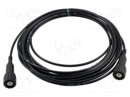 Test lead; BNC plug-BNC plug; black; Z: 50Ω; 5m