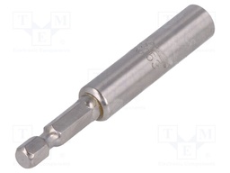 Holders for screwdriver bits; Socket: 1/4"; Overall len: 75mm