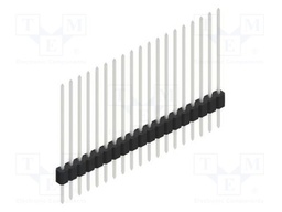 Connector: pin strips; pin header; male; PIN: 19; 1.27mm; THT; 1x19