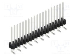 Connector: pin strips; pin header; male; PIN: 19; 1.27mm; SMT; 1x19