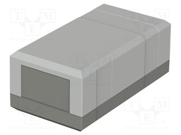Enclosure: with panel; X: 67mm; Y: 125mm; Z: 50mm; ELEGANT; dark grey