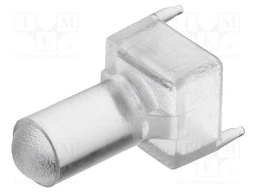 Fibre for LED; round; Ø3mm; Front: convex