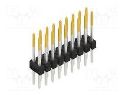 Connector: pin strips; pin header; male; PIN: 18; 2.54mm; THT; 2x9