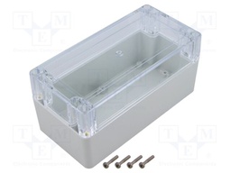 Enclosure: multipurpose; X: 80mm; Y: 160mm; Z: 75mm; ZP; light grey