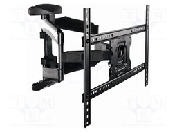 Holder; for wall mounting; 45.5kg; 32÷75"; black; 600x400mm