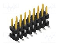Connector: pin strips; pin header; male; PIN: 16; 2mm; SMT; 2x8; 100V