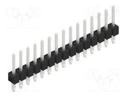Connector: pin strips; pin header; male; PIN: 15; 2.54mm; THT; 1x15