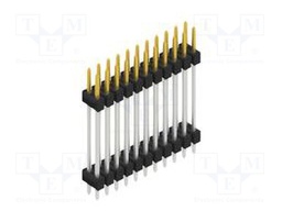 Connector: pin strips; pin header; male; PIN: 22; 2.54mm; THT; 2x11