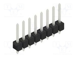 Connector: pin strips; pin header; male; PIN: 8; 2.54mm; THT; 1x8