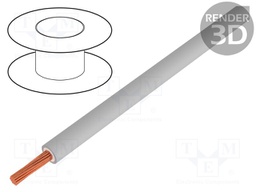 Wire; Silivolt®-2V; stranded; Cu; 1x0,75mm2; silicone; grey; 1.5kV