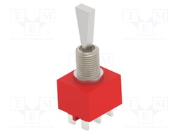 Switch: toggle; Pos: 2; DPDT; 2A/250VAC; 5A/28VDC; Illumin: none