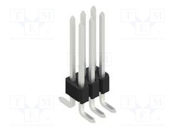 Connector: pin strips; pin header; male; PIN: 6; 1.27mm; SMT; 2x3