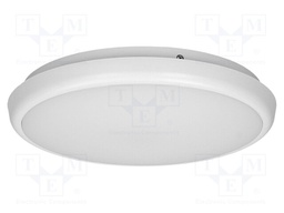Lamp: plafond; 230VAC; 16W; 1300lm; white; 4000K; CRImin: 85; IP65