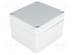 Enclosure: multipurpose; X: 70mm; Y: 80mm; Z: 57mm; aluminium; grey