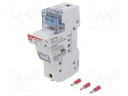 Fuse holder; cylindrical fuses; 14x51mm; Mounting: DIN; 50A; IP20