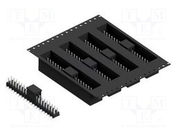 Connector: pin strips; pin header; male; PIN: 38; 2.54mm; SMT; 2x19