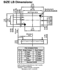 Converter: DC/DC; 40W; Uin: 18÷75V; 15VDC; Iout: 2666mA; 36g; 300kHz