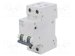 Circuit Breaker, MCB, 5SL4, 2P, 10 kA, 400 V, 20 A