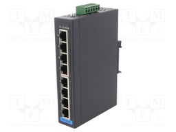 Switch Ethernet; unmanaged; Number of ports: 8; 12÷48VDC; RJ45