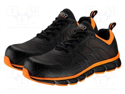 Shoes; Size: 43; black-orange; fabric,plastic; oils,slip,solvent