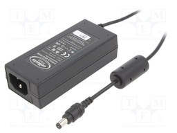 Power supply: switched-mode; 12VDC; 5A; Out: 5,5/2,1; 60W; 0÷40°C