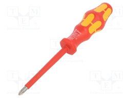 Screwdriver; insulated; PlusMinus cross PZ-type; SL/PZ2; 1kVAC