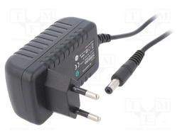 Power supply: switched-mode; voltage source; 5VDC; 2A; 10W; plug
