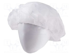 Hair nets; ESD; 100pcs; Features: disposable; white