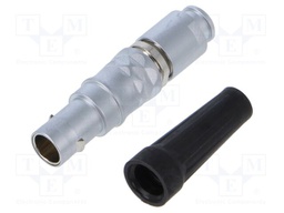 Connector: circular; plug; 0B; male; PIN: 4; for strain relief; 7A