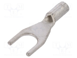 Fork terminal; M3; 0.1÷0.5mm2; crimped; for cable; non-insulated